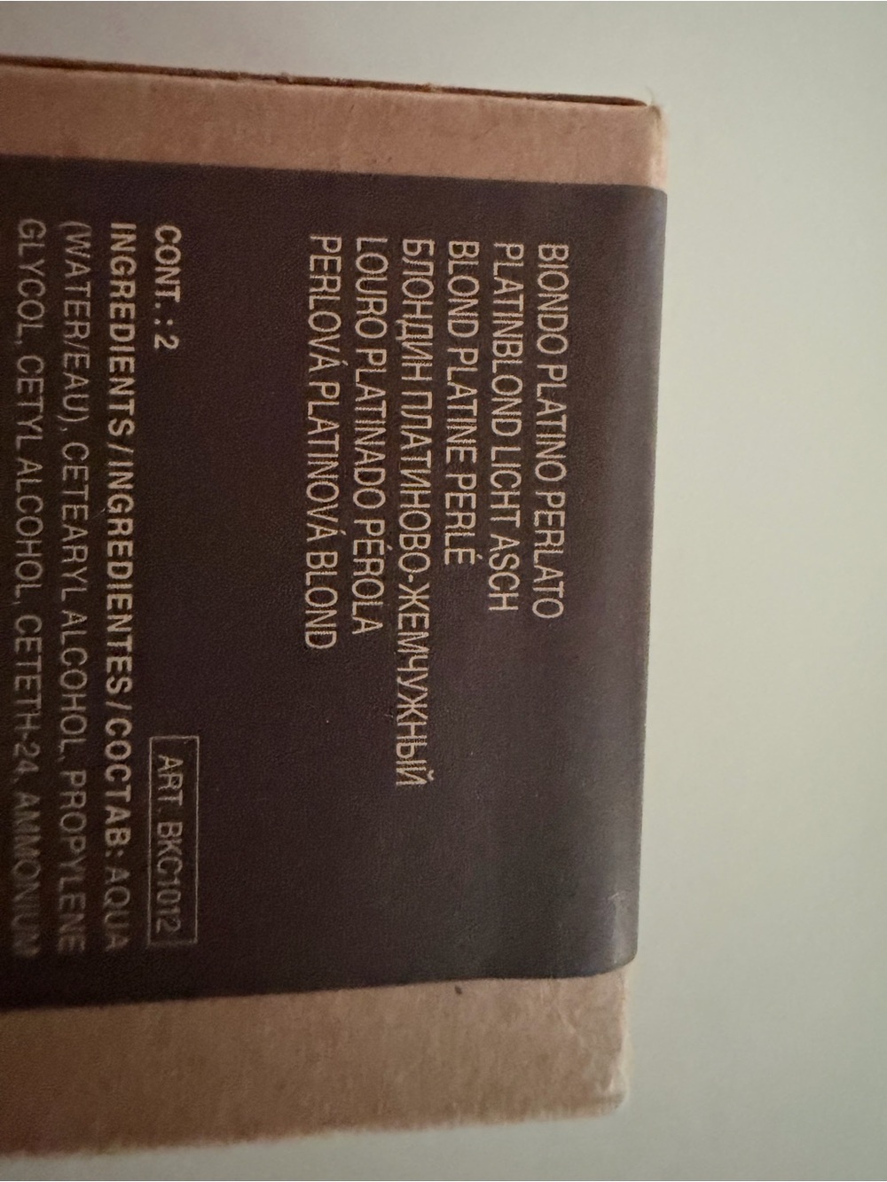 Salerm COLOR Organic Hair Color – Salerm Biokera 10,12 Pearly Platinum Blond - Picture 2 of 9